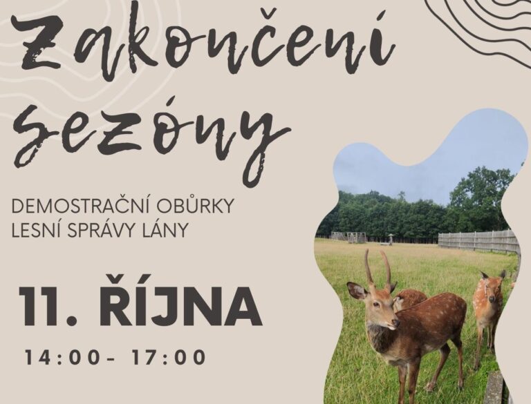 Zakončení sezóny v Demonstrační obůrce 11. října od 14:00
